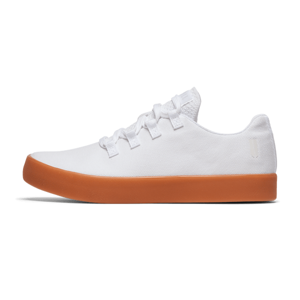 White Gum Canvas Recs Shoes Side Angle