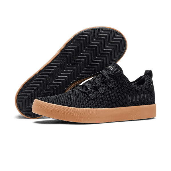 Women's Black Gum Recs Shoes Angled