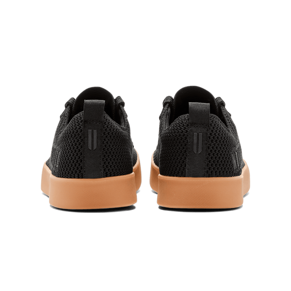 Women's Black Gum Recs Shoes Back Angle