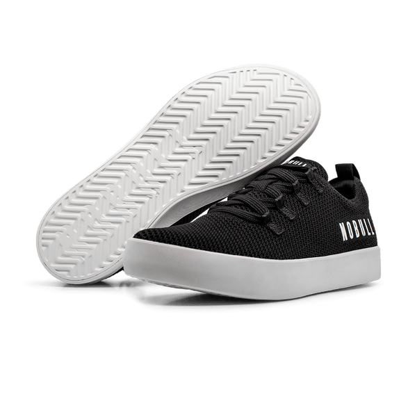 Men's Black White Recs Shoes Angled