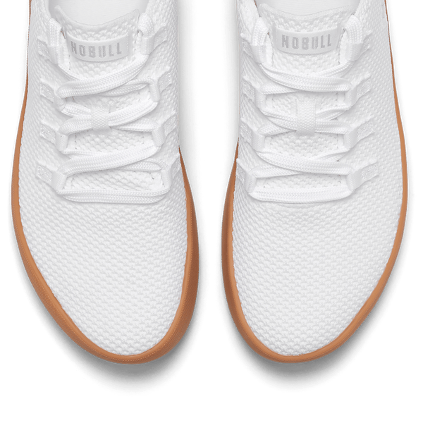 Women's White Gum Recs Shoes Above Angle