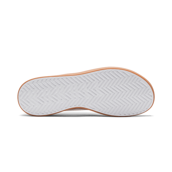 Men's White Gum Recs Shoes Bottom Angle