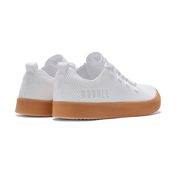 Women's White Gum Recs Shoes Back Side Angle