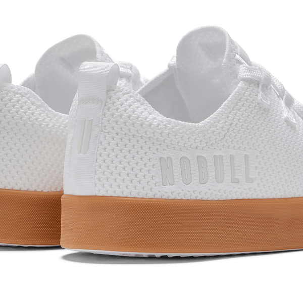 Women's White Gum Recs Shoes NOBULL Angle