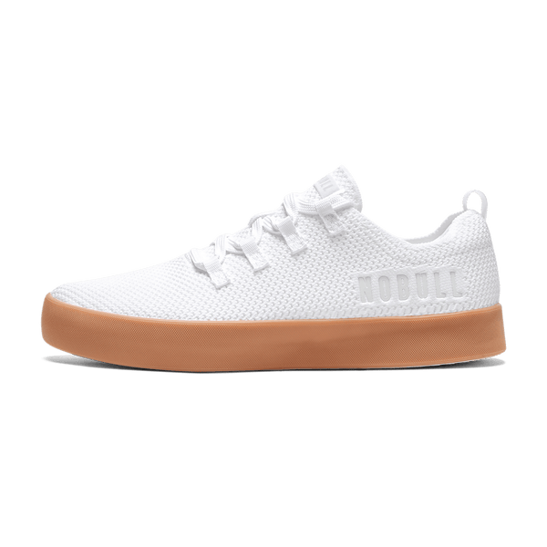 Men's White Gum Recs Shoes Side Angle
