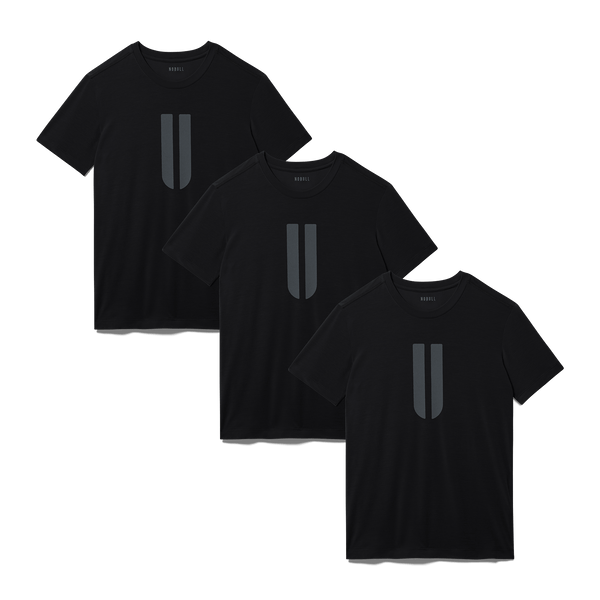 Three Black Men's U Tees