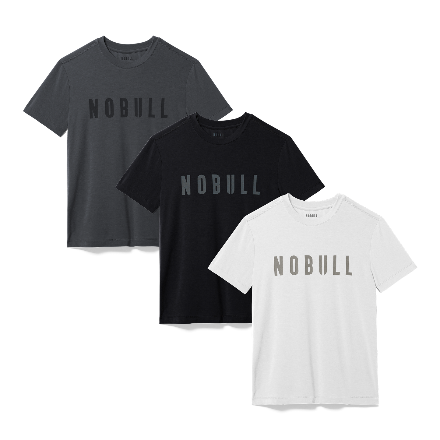 Charcoal, Black and White NOBULL Tees