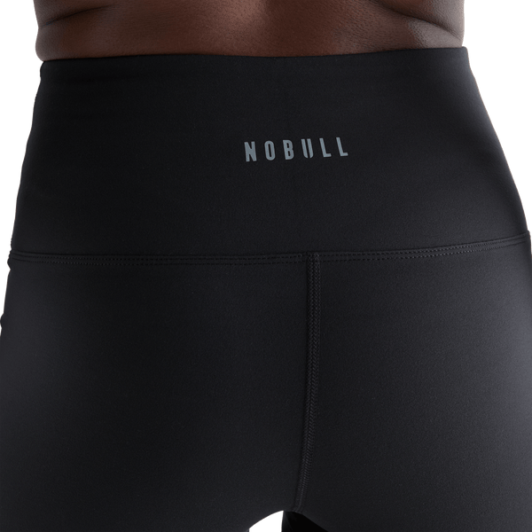 Women's Black High-Rise Matte Short 2" NOBULL Angle