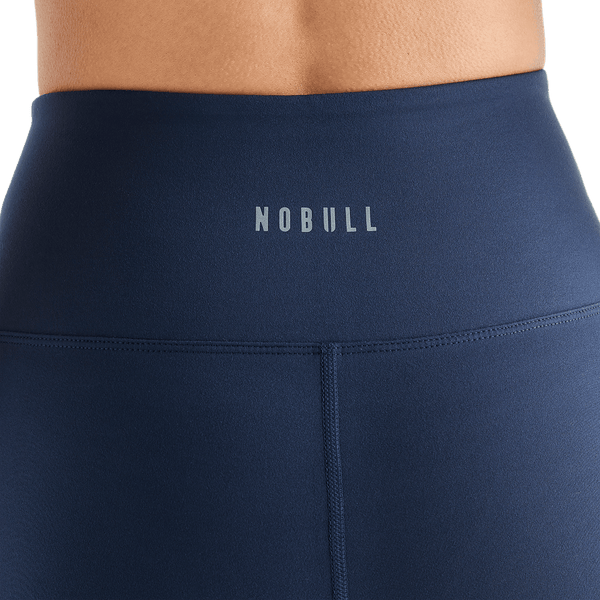 Women's Night Navy High-Rise Matte Short Back NOBULL Angle