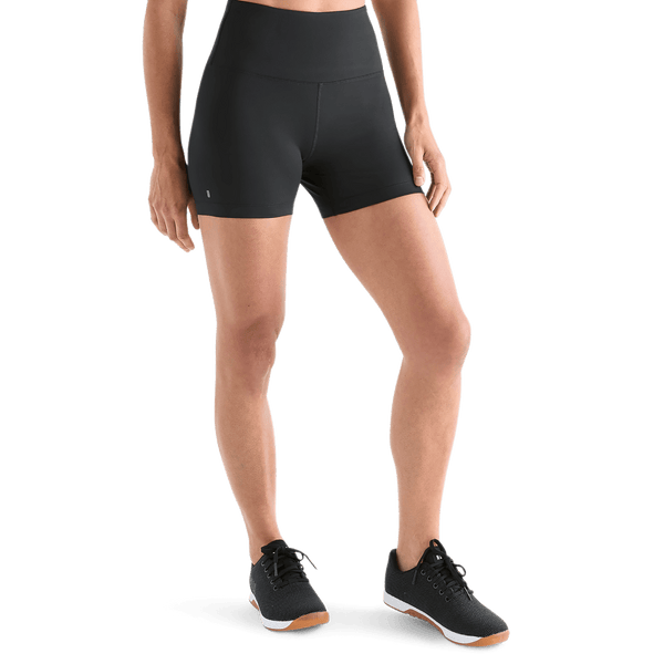 Women's Matte Black High Rise Front Angle