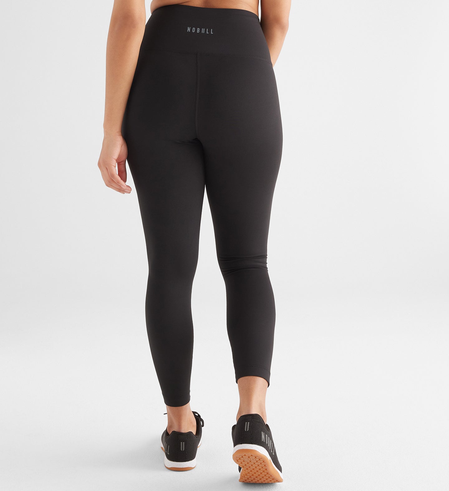 Black Women's Spandex Stretch Polyester Workout Leggings Tight