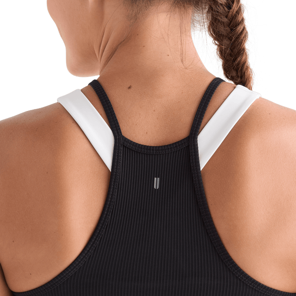 Women's Ribbed Halter Crop Tank