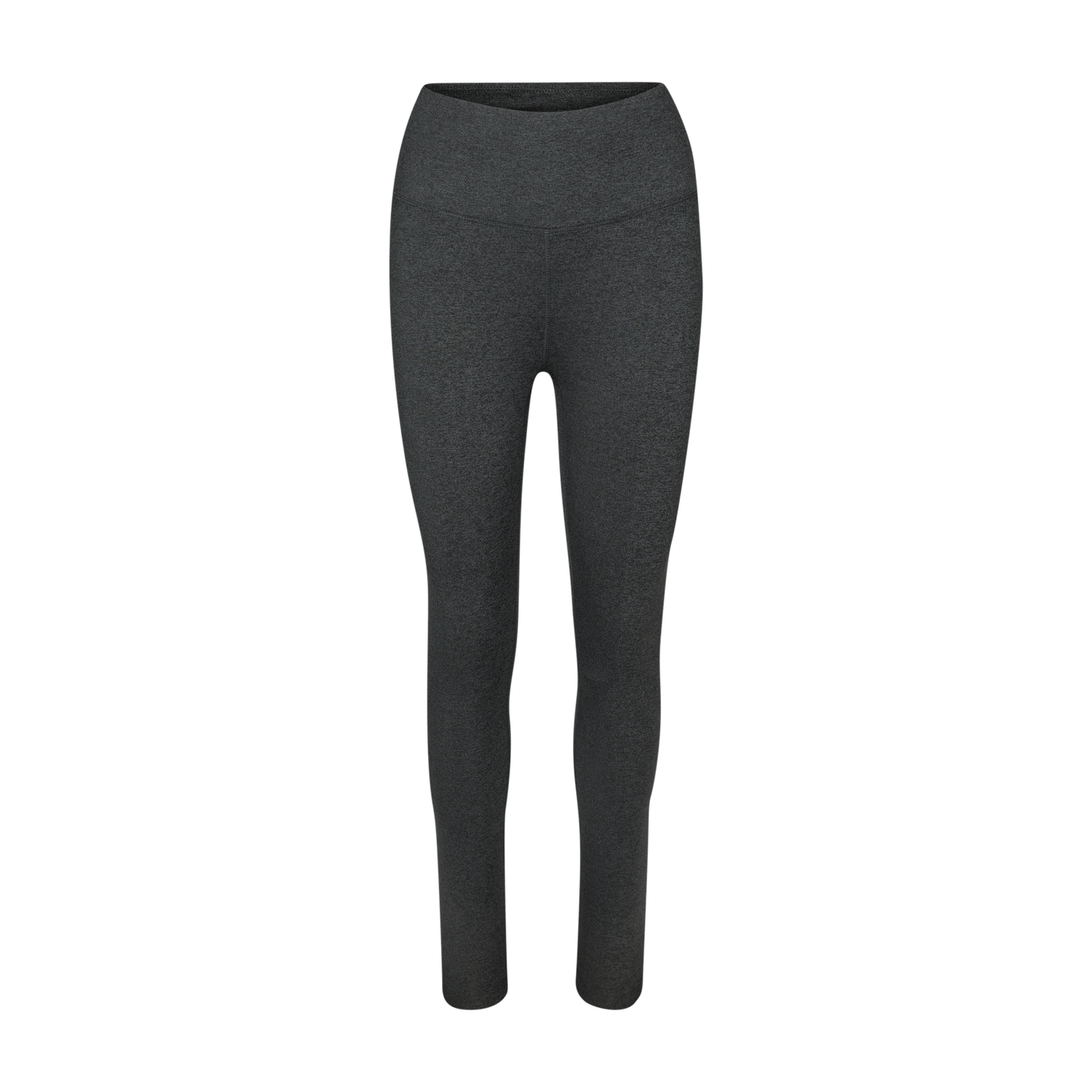 Women's Charcoal Heather Matte High-Rise Matte Tight 28" Silhouette Angle