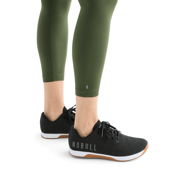 Women's Dark Army High-Rise Matte Tight 25" Logo Angle