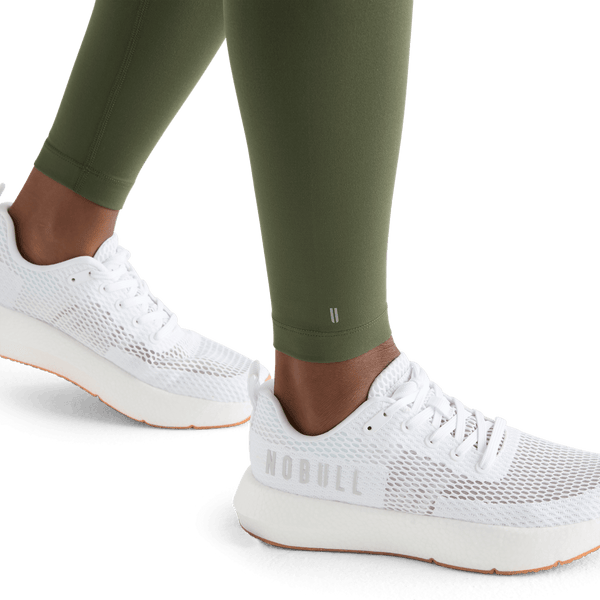 Women's Dark Army High-Rise Matte Tight 28" Logo Angle