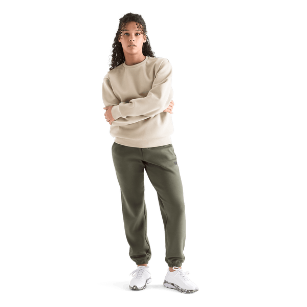 Women's Chalk Allday Elements Crew Front Full Body Angle