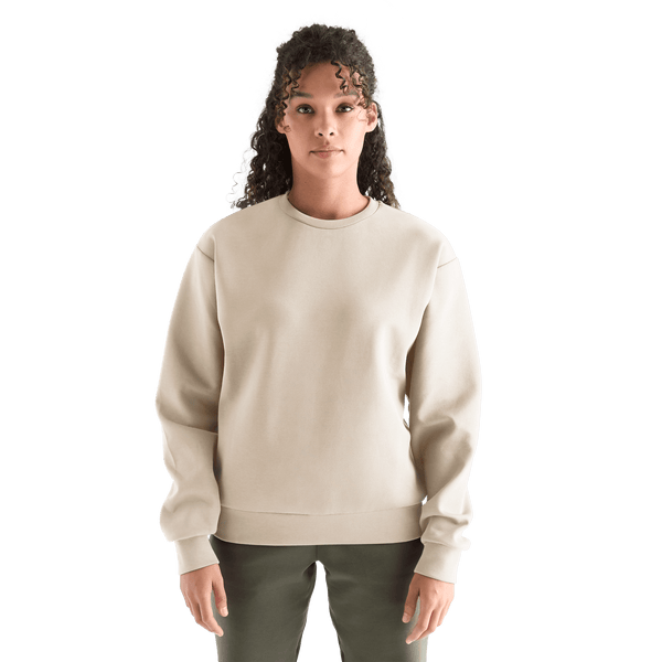Women's Chalk Allday Elements Crew Front Angle