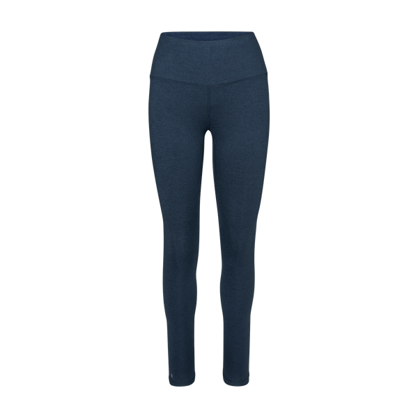 Women's Midnight Heather Matte High-Rise Matte Tight Silhouette Angle