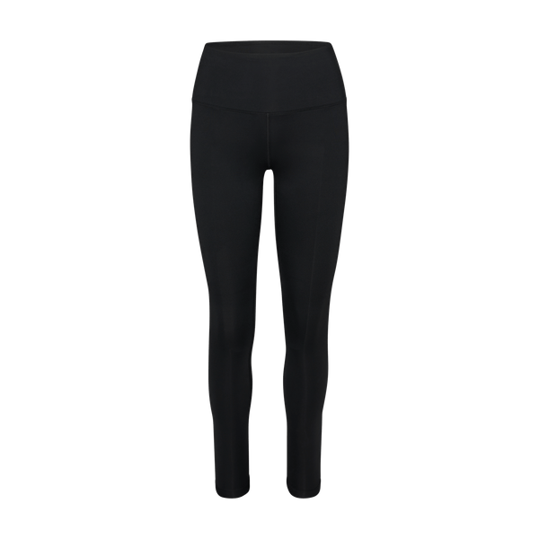 Women's Black Matte High-Rise Matte Tight 28" Silhouette Angle