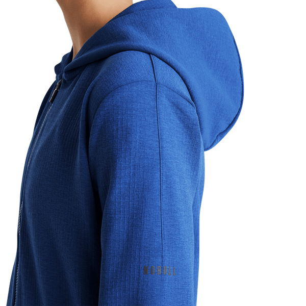 Women's Blue Quartz Drive Cropped Zip-Up Side