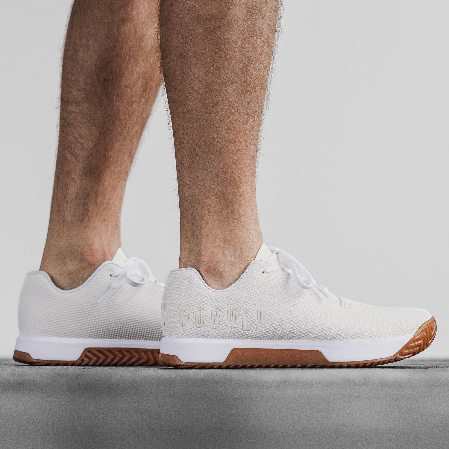 Men's White Gum Impact Shoes | NOBULL