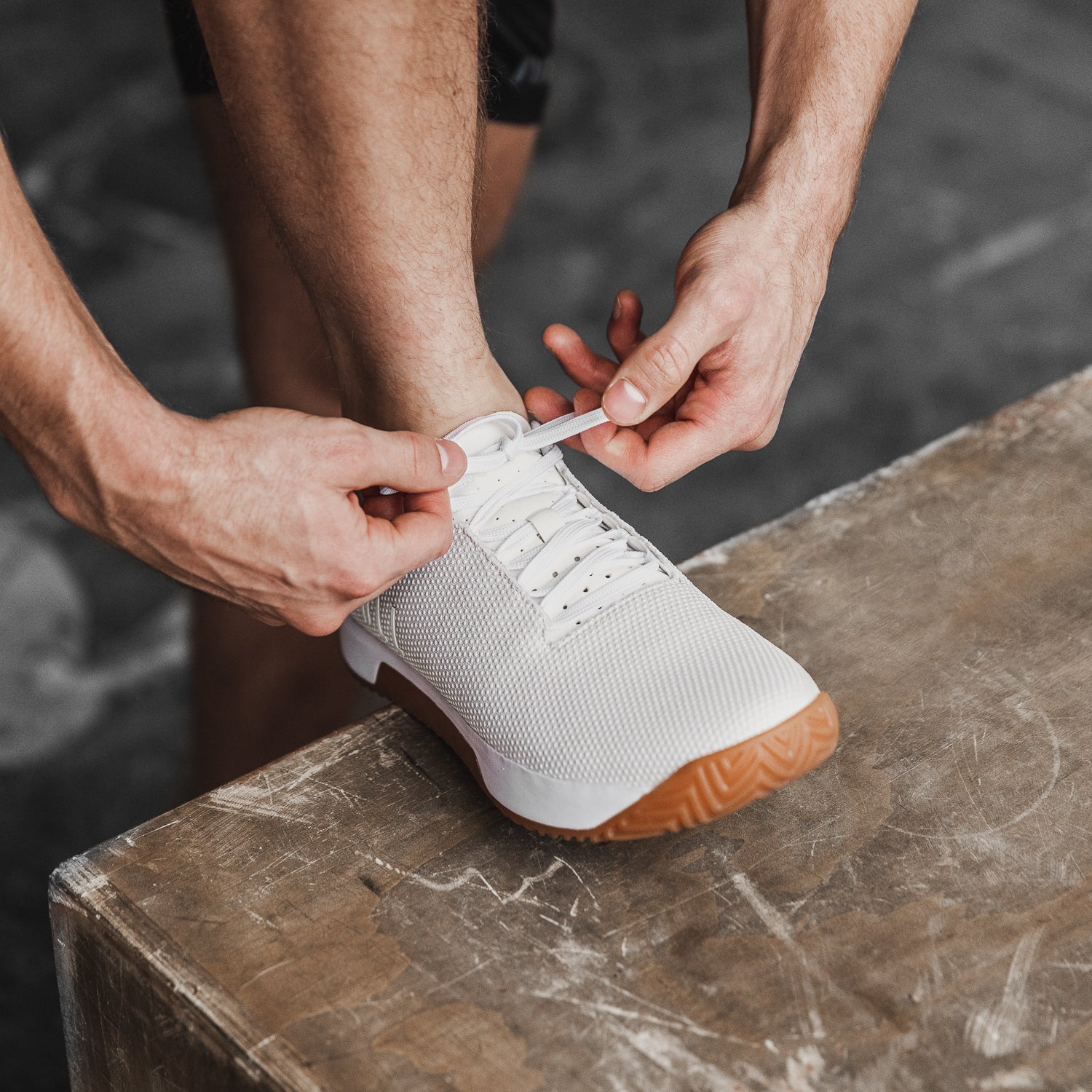 Men's White Gum Impact Shoes | NOBULL