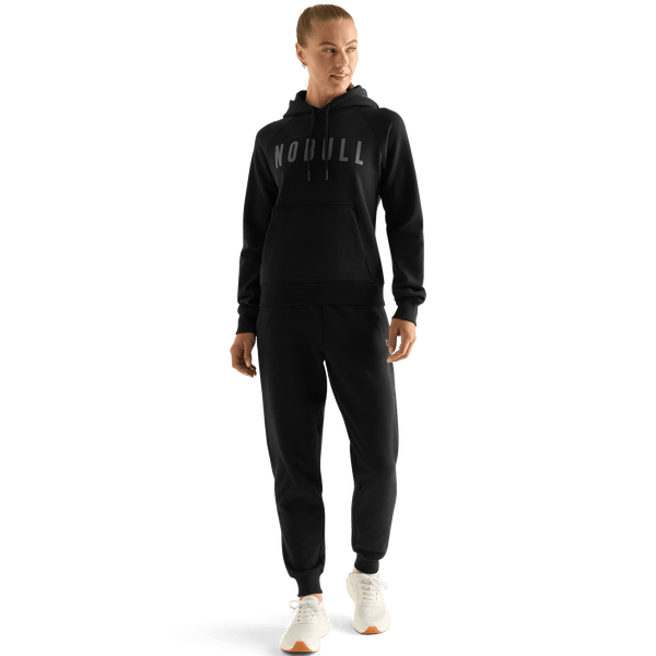 Women's Black NOBULL Jogger Front Angle.