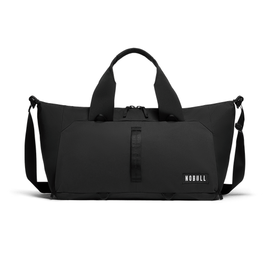 
                        NOBULL Black Gym Bag Front Angle.
                      