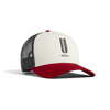 U NOBULL Trucker Hat Mineral White Equestrian Red