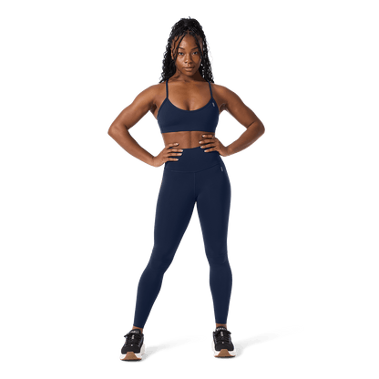 Drive Night Navy Thin Strap Bra Front Full Body Angle.