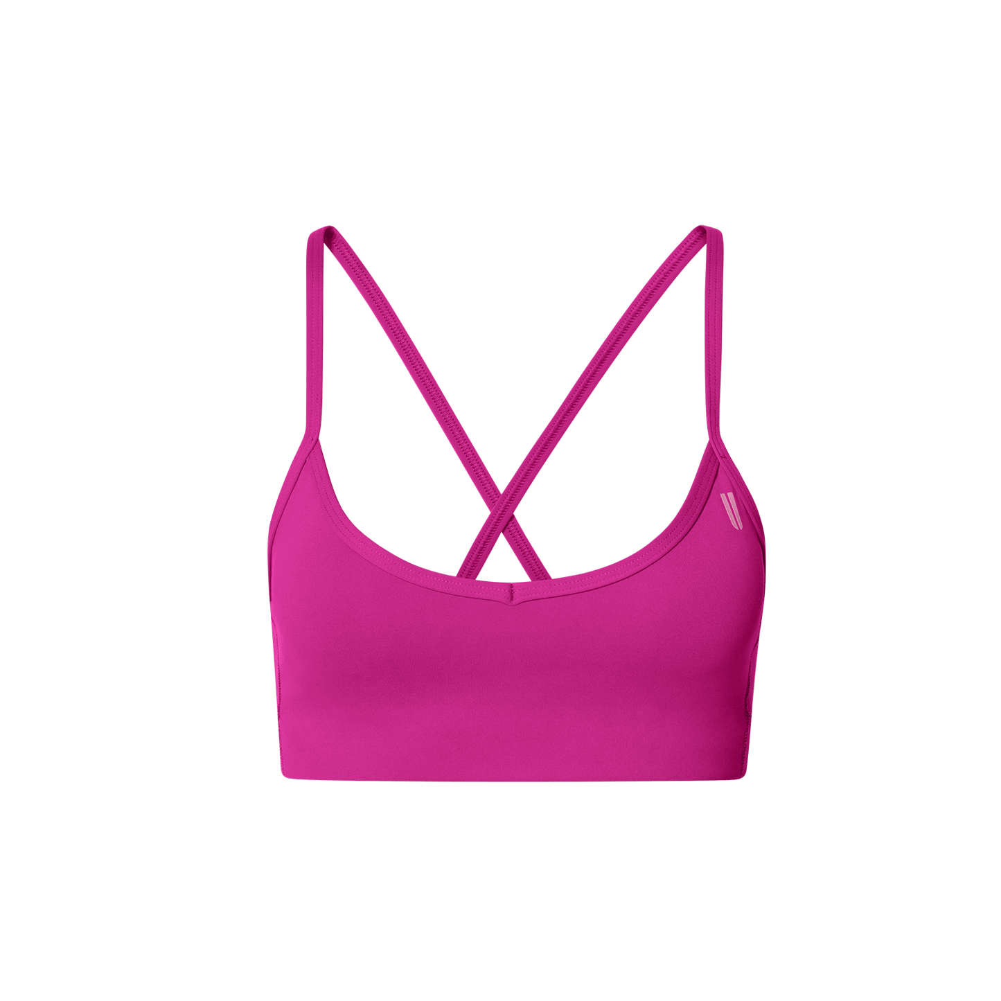 Drive Vivid Fuchsia Thin Strap Bra Front Silhouette Angle.