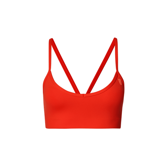 Women's Cayenne Drive Thin Strap Bra Front Silhouette Angle.