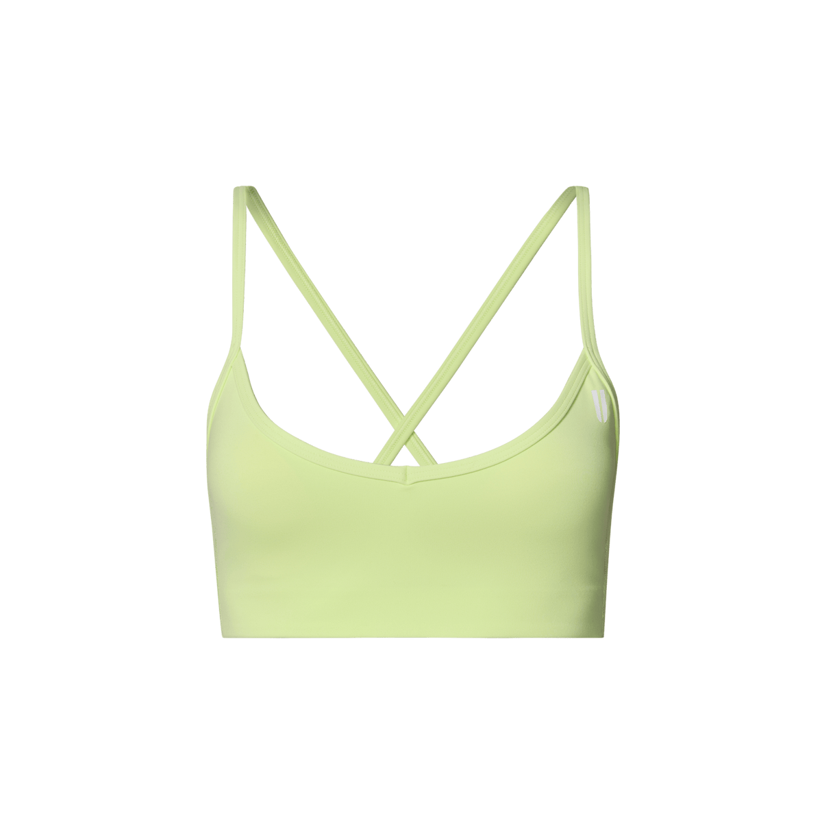 Pear Drive Thin Strap Bra Front Silhouette Angle.