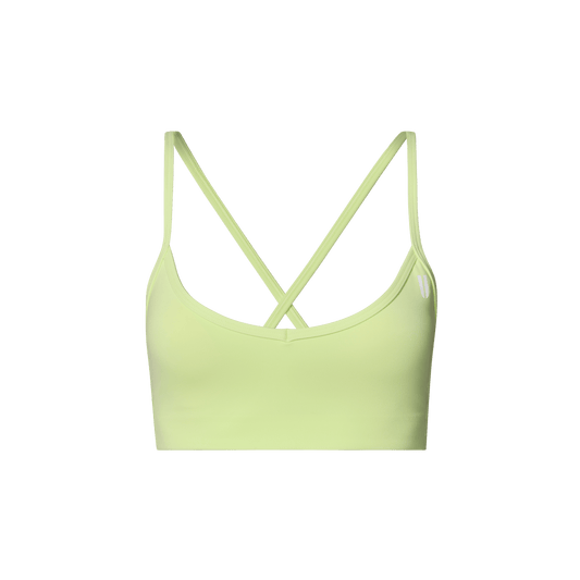 Pear Drive Thin Strap Bra Front Silhouette Angle.