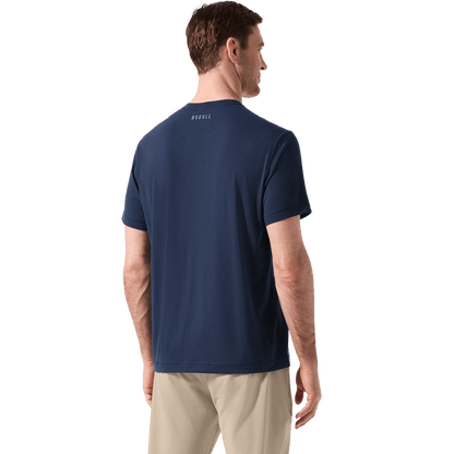 Navy Public Rec Adapt Tee Back On Body Angle.
