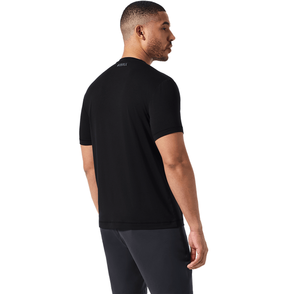 Black Public Rec Adapt Tee Back On Body Angle.