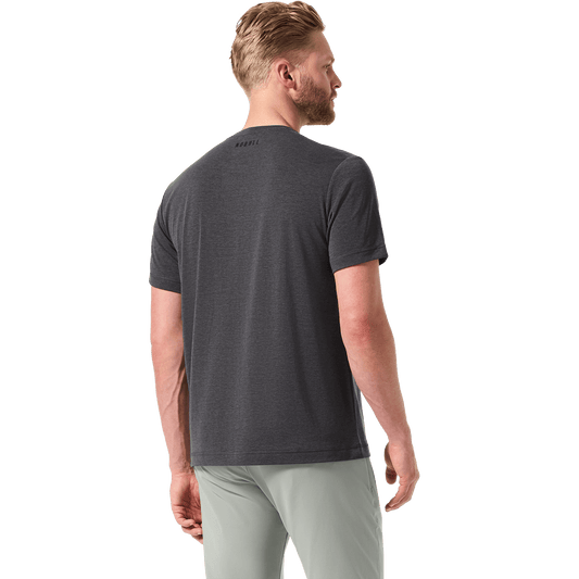 Charcoal Heather Men's Public Rec Back On Body Angle.