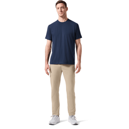 Navy Public Rec Adapt Tee Front Full Body Angle.