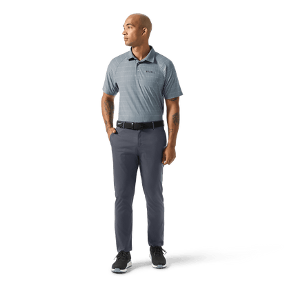 Stone U Repeat All Fore It Polo Front Full Body Angle.