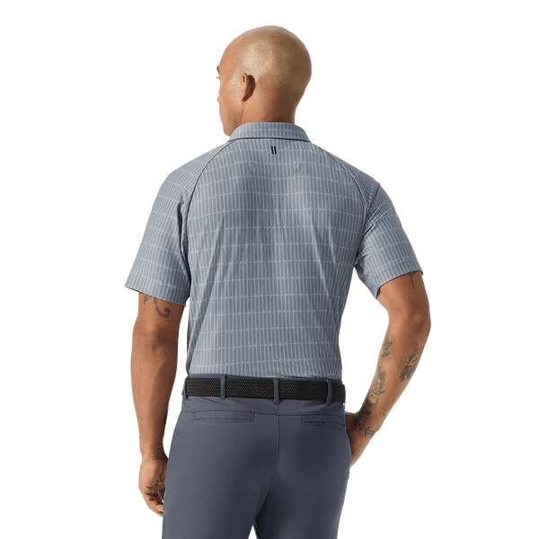 Stone U Repeat All Fore It Polo Back Waist-Up Angle.