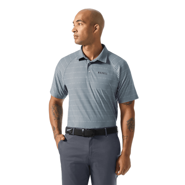 Stone U Repeat All Fore It Polo Front Waist-Up Angle.