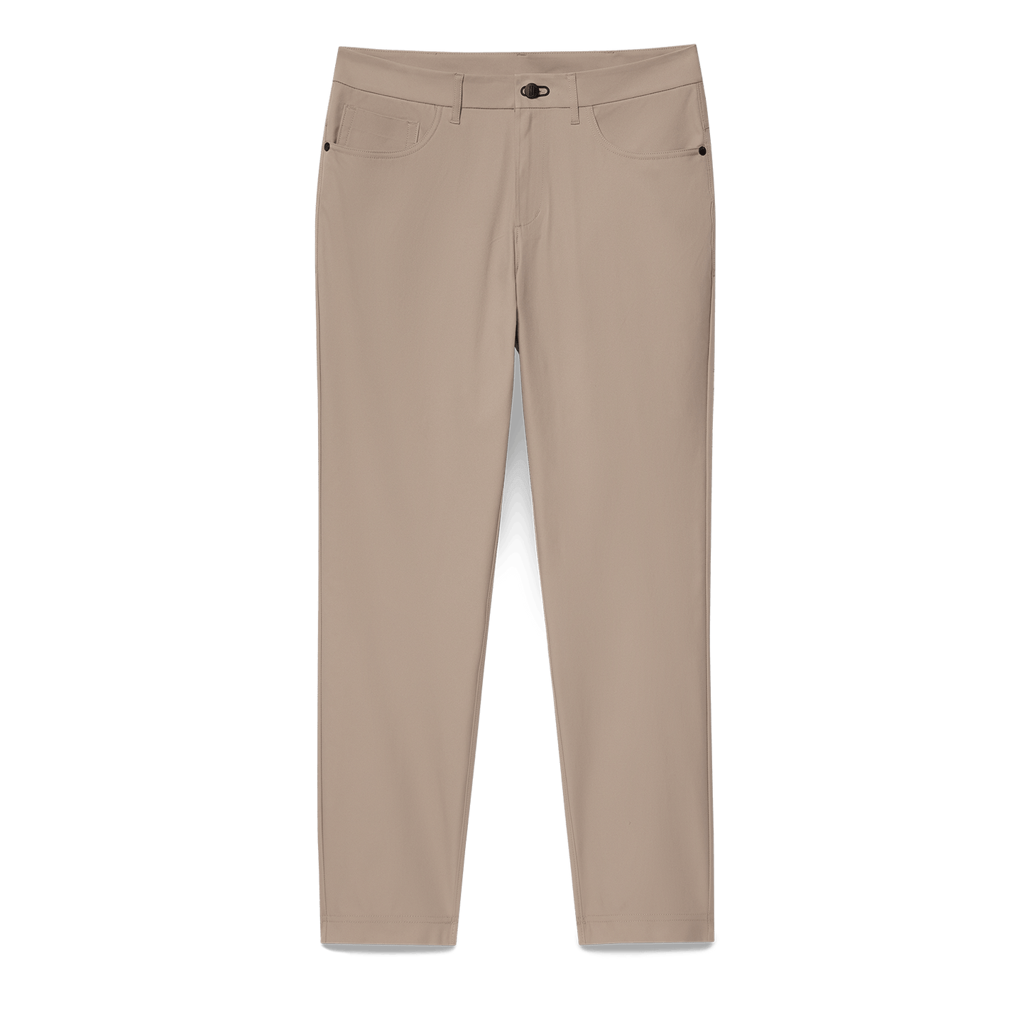 Sand Public Rec Men's Dealmaker 5-Pocket Pant Flat Lay Angle.