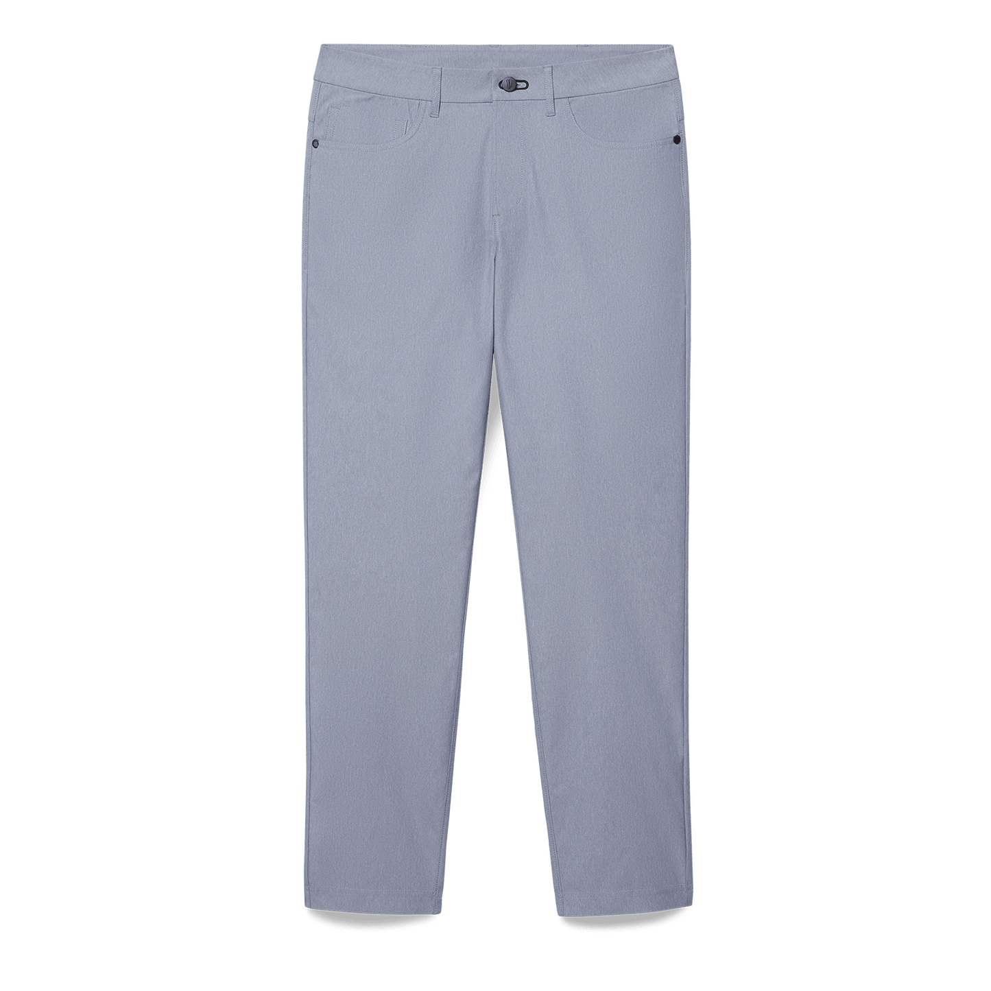 Heather Chambray Public Rec Men's Dealmaker 5-Pocket Pant Flat Lay Angle.