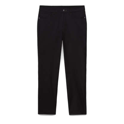Black Public Rec Men's Dealmaker 5-Pocket Pant Flat Lay Angle.