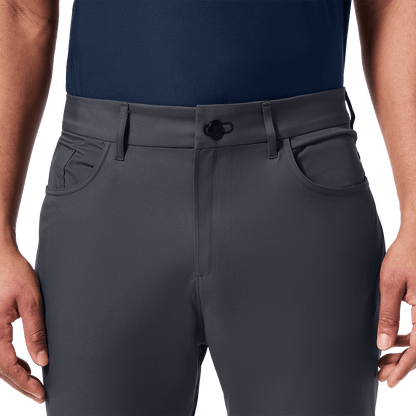 Slate Public Rec Men's Dealmaker 5-Pocket Pant Front Detail Angle.