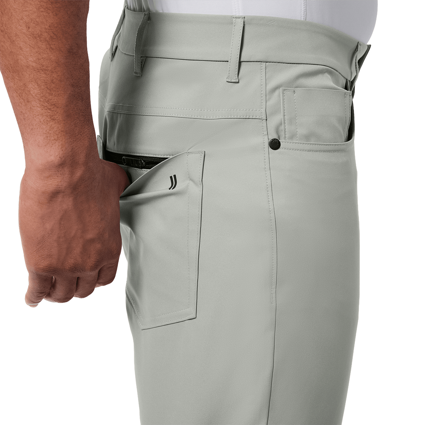 Fog Public Rec Men's Dealmaker 5-Pocket Pant Back Pocket Detail Angle.