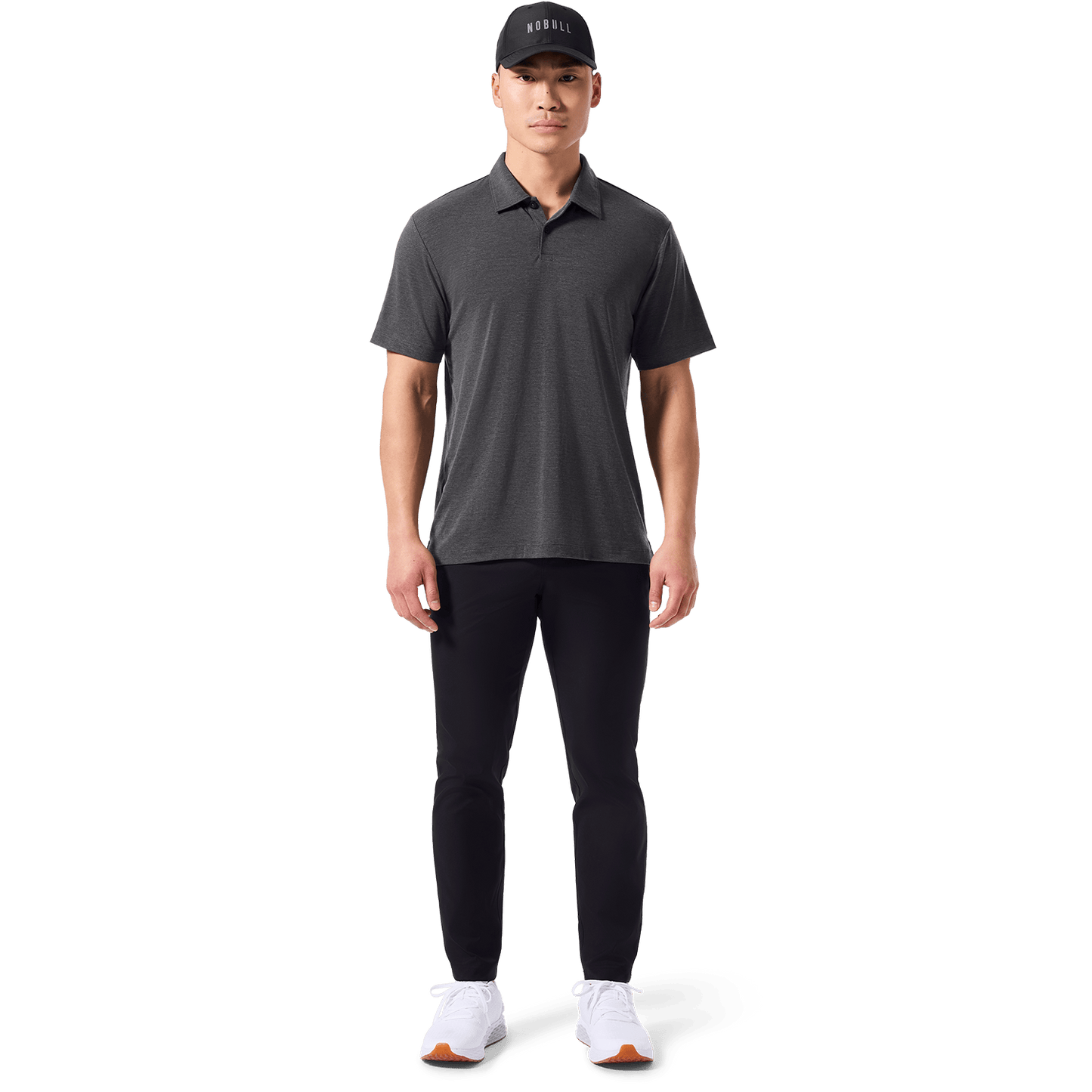 Black Public Rec Men's Dealmaker 5-Pocket Pant Front Full Body Angle.
