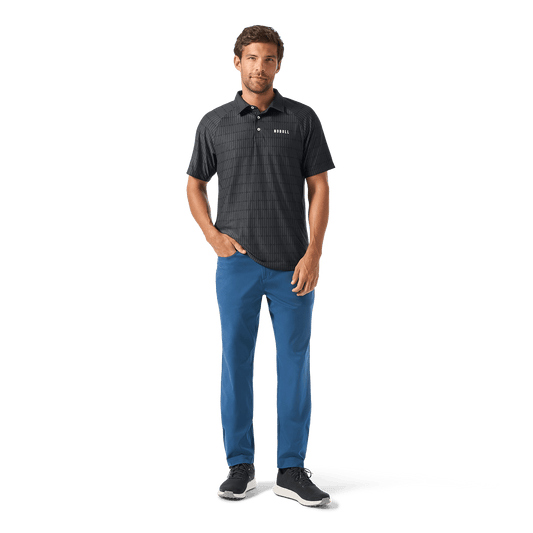 Men's Naval Blue Dealmaker 5-Pocket Pant Front Full Body Angle.