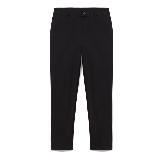 Black Men's Public Rec Dealmaker Chino+ Pants Flat Lay Angle.