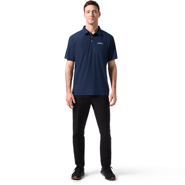 Black Men's Public Rec Dealmaker Chino+ Pants Front Full Body Angle.